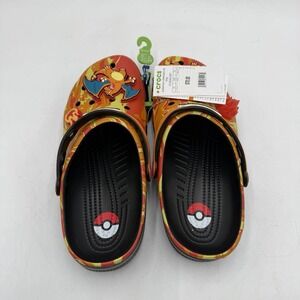 Crocs x Pokemon Charizard Classic Clog Mens 9 Orange Light Up Glow in the Dark